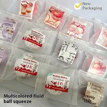 随机款式挤压巧克力麻糬柔软减压玩具，慢回弹流体球粘性挤压玩具 - 生日、节日、圣诞节、万圣节的完美礼物 - 彩色 - 查看 3