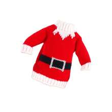 1 pieza Muñeca elfo navideño para repisa / Muñeca de 25-30cm, Suéter tejido con estampado temático navideño, Atuendo navideño, Regalo festivo