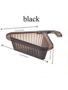 Cesta de drenaje triangular para fregadero, cesta de drenaje de cocina, atrapador de residuos de comida de fregadero de cocina autolimpiante que cuelga del grifo, atrapador de basura de fregadero para restos de comida