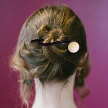 Nuevo Pinzas para El Pelo, 3 Piezas de Perlas Clip, Hair Clips, Clip de Plátano, Elegantes Pinzas para el Pelo de Moda, Accesorios para el Cabello de Moda para Mujeres y Niñas (Marrón) - color 3 - Ver 10