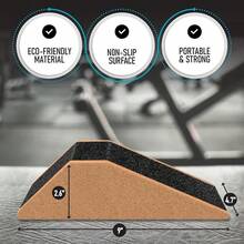 Bloques de Sentadilla. Cuñas para sentadillas (juego de 2) - Tablas inclinadas antideslizantes para entrenamientos inferiores del cuerpo, estiramiento de tobillo y pantorrilla, bloques. - 1 - Ver 2