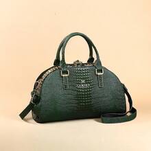 Bolso de mano elegante con diseño de nube, gran capacidad, sensación de alta gama, bolso de tote versátil para mujer, bolso cruzado elegante, minimalista para el uso diario, bolso de mujer de alta calidad con estampado de cocodrilo