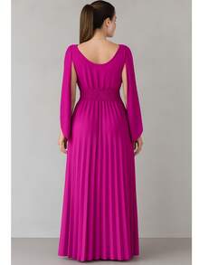 Women Dresses - Rose Red - View 2
