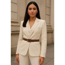 Women's Leopard Animal Print Belt With Rectangular Metal Buckle - 盎司 - 查看 3