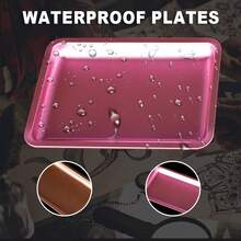Tattoo Artist Tray - Tattoo Storage Tray, Colorful Metal Tray, Used For Holding Tattoo Ink Cups, Brushes And Tools, Keep Tattoo Workspace Organized, Tattoo Accessories - Multicolor - View 5
