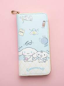 1个儿童钱包，中长款拉链手拿包，卡通风格时尚PU皮革学生钱包零钱包 - 彩色 - 查看 5