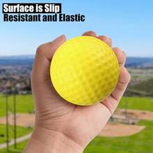 6/10 个装高尔夫练习球、运动球、空心训练球、软 PU 高尔夫练习球、轻质、灵活且富有弹性的训练球，适用于高尔夫练习、办公室练习、室内推杆练习、户外花园训练、后院切杆训练和高尔夫模拟器使用、户外运动