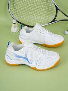 Zapatillas de bádminton unisex, zapatillas deportivas transpirables y amortiguadoras, antideslizantes y duraderas - azul real - Ver 5