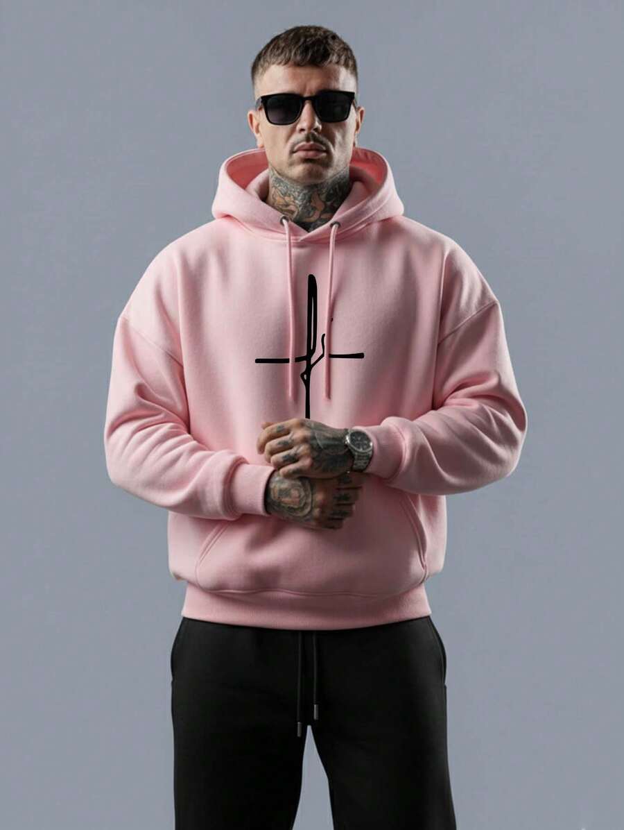 Men Hoodies - Màu Hồng baby - Xem 1