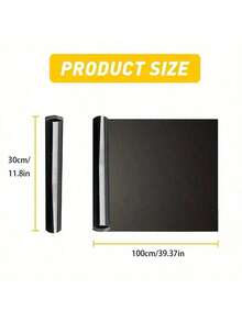 1pc Light Black & Yellow Headlight Tint Vinyl Roll - Easy DIY Installation For Custom Car Styling And UV Protection | Car Exterior Accessories, Auto Styling Essentials, Car Decor, Motorcycle Light Tint, Car Modification Film - Light Black Glossy Translucent - View 4