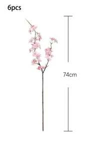 1PC/3PCS/6PCS, Artificial Cherry Blossom Flower Bouquet, Plastic Fake Peach Blossoms,Modern Minimalism Style-For Spring Decorations Home, Vases, Weddings, Parties, Living Room, Bedroom, DIY Walls, New Year's Gifts Valentine's Day Gifts - Multicolor - View 18