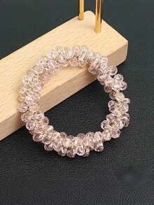 4/2/1 Pcs Set Crystal Rhinestone Hair Scrunchies, Shiny Elastic Hair Ties For Women/Girls, Suitable For Daily Wear, Office, Party, Date, Wedding, Low Allergy Non-Slip Hair Accessories Gift Box, Elegant Rhinestone Hair Scrunchies, Suitable For All Seasons (Spring, Summer, Autumn, Winter) Head Accessories - Multicolor - View 14