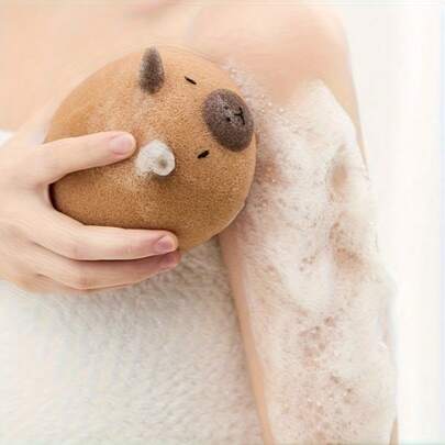 [Cute Capybara Bath Sponge]Adorable Design.Bath Tool & Bathroom Decor In One | Ultra-Soft Hypoallergenic + Gentle Exfoliation | For Face/Body Care & At-Home Spa | High-Quality. & Durable | Ideal For Gifting (Birthday/Housewarming) + Personal Use | #BeautyLoverEssential #MultiUseBathSponge #SelfCareTool