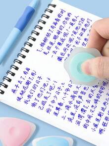 3 件装多色热敏橡皮擦，适用于圆珠笔，学生使用，防污可擦除 - 彩色 - 查看 12