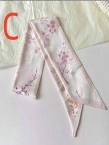 1 Stück Damen Blumen Seidentuch, neuer chinesischer Stil Muster Haarband, lässig elegant für den Alltag, vielseitiges Geschenkzubehör für Frauen (die einheitliche Farbcodierung ist zufällig), Winterhaarband Frauen Bandanas