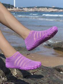 أحذية مائية للنساء للصيف للاستخدام الخارجي على الشاطئ والتنزه والصيد والسباحة واليوغا، أحذية جوارب ناعمة وقابلة للتنفس، مناسبة لجميع المواسم