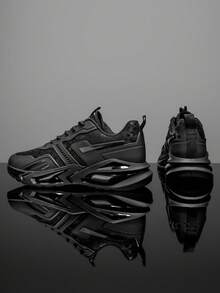 Men's Casual Air Cushion Sports Shoes, Comfortable Shock Absorption And Non-Slip Design Running Shoes, Suitable For Outdoor Sports And Daily Wear