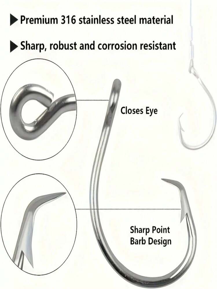 2pcs Anti-Foul Double Hook Rig Set: Suitable For European Carp Fishing, Bypassing Weeds, Rocks And Silt - Silver - View 2