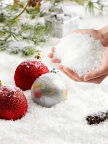 100g Christmas Decoration Artificial Snow, For Christmas Decoration, Crafts Display, Winter Exhibition, Holiday Decoration Of Fake Snow Home Decor Christmas Decorations Room Decor