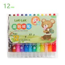 12/24 bút sáp màu Jumbo dễ thương, 12 màu/24 màu, bút sáp màu lớn, mịn, có thể giặt được, dùng để tô màu, vẽ - Nhiều màu - Xem 8