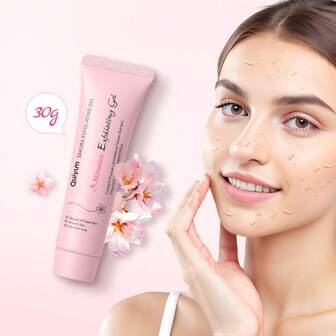 1 Pc Cleansing Healthily QUIYUM Sakura Exfoliating Gel,30g Hydrating & Brighten Gel Brightening Moisturizing Face Lotion For Women, Mom, Wife, Sister, Teen, Girl Friend For Women All Skin Types
