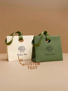 1/10/30 Sacos de Presente de Papel Personalizados, Sacos de Compras de Joias, Muito Adequados para Embalagem de Presentes como Presentes de Casamento, Aniversários, Dia da Mãe, Etc, - Multicolorido - Ver 2