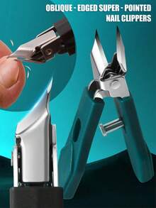 新款长柄弧形指甲钳，超锋利宽刃弯刀片指甲钳，指甲槽钳，鹰嘴钳，宽口修脚工具 - 彩色 - 查看 9