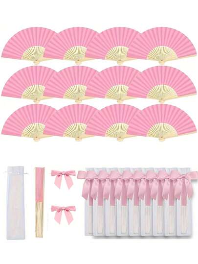 مجموعة 3/15/30 قطعة، مجموعة مروحة هدية الزفاف من السلسلة الخضراء، مروحة للسيدات، سلسلة خضراء بفيونكة، حقيبة رباط شفافة، ديكور حفلة الزفاف. مناسبة كهدية للعروس، هدايا حفلة عيد الميلاد، إكسسوارات للصور مع الخادمات، مراوح صيفية، لوازم الحفلات والأحداث، أكياس هدايا متعددة الحزم.