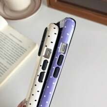 Compatible With IPhone 17 Pro Max Case, Fashion Cute Polka Dot Pattern Aesthetic Design For Women, Soft TPU And Hard Back Shockproof Phone Case For IPhone 17 Air 17 Pro 16 Plus 15 14 13 12 11 Pink - 黃色 - 查看 4