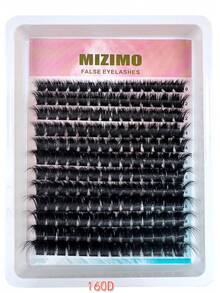 240pcs/216pcs/192pcs/168pcs/144pcs 8D Luxury Fluffy DIY Cluster Lashes - 10-20mm Mixed Length Eyelash Extension 0.07mm Russian D Curl Thick & Reusable Dramatic Lashes Easy For Beginners - 12 Rows 60D/80D/100D/120D/160D/200D Diverse Pack - D - 查看 3