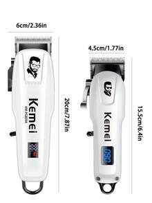Kemei KM-PG809A/KM-232 Electric Hair Clipper Men's Professional Wireless Electric Hair Clipper/Beard Trimmer Rechargeable Hair Cutting Machine With Adjustable Hair Cutting Accessories Suitable For Home Travel And Barbershops