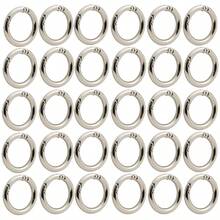 30/20/10pcs Trigger Spring O-Rings, Gold/Silver Metal Keychain Rings, Round Clasp Clips, Suitable For Keychains, Bags, Key Chains, DIY Crafts, Jewelry Making Clasps And Hooks - Multicolor - View 17