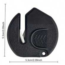 1 Taille-crayon mini portable - Pas besoin d'électricité, utilisez rapidement et facilement les pierres en céramique et les poignées ergonomiques pour le polissage, conception en plastique compacte et durable, convient pour une utilisation en extérieur, en camping et en cuisine