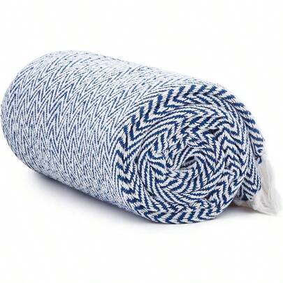 Americanflat Manta de algodón Suave y Transpirable de 50 x 60 Pulgadas para sofá Cama Silla Mantas Decorativas perfectas para el hogar Oficina o Uso al Aire última intervensión diseño de