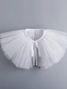 1pc Women's Exaggerated Clown Ruffled Multi-Layer Mesh False Collar For Dress For Christmas Decor - Multicolor - View 7