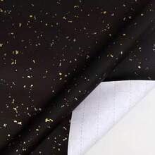 Rolă de hârtie de împachetat, hârtie de împachetat pentru nuntă, hârtie de împachetat kraft mată cu fulgi de folie argintie și aurie, perfectă pentru nunți, sezonul absolvirilor, zile de naștere, buchete DIY, hârtie de împachetat cadouri de Crăciun cu textură metalică, umplutură pentru cutii de cadouri, hârtie decorativă DIY cu elemente de Crăciun pentru accesorii, model de culoare solidă, hârtie de împachetat mată, decorațiuni de Halloween și Ziua Recunoștinței, toamnă, iarnă (auriu negru)