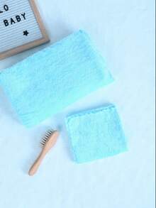 2pcs/1pc, Soft Absorbent Baby Bath Towel, Coral Fleece Baby Washcloth, Mommy Can Use Hair Drying Towel, Face Towel, Bath Towel