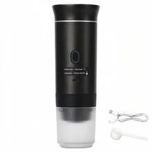 This Portable Espresso Machine Has A Self-Heating Function, Can Make Hot And Cold Beverages, Equipped With An LED Display, Suitable For Coffee Powder And Coffee Capsules, Built-In 2500*3mAh Rechargeable Lithium Battery, Very Suitable For Travel, Outdoor Activities And RV Use.