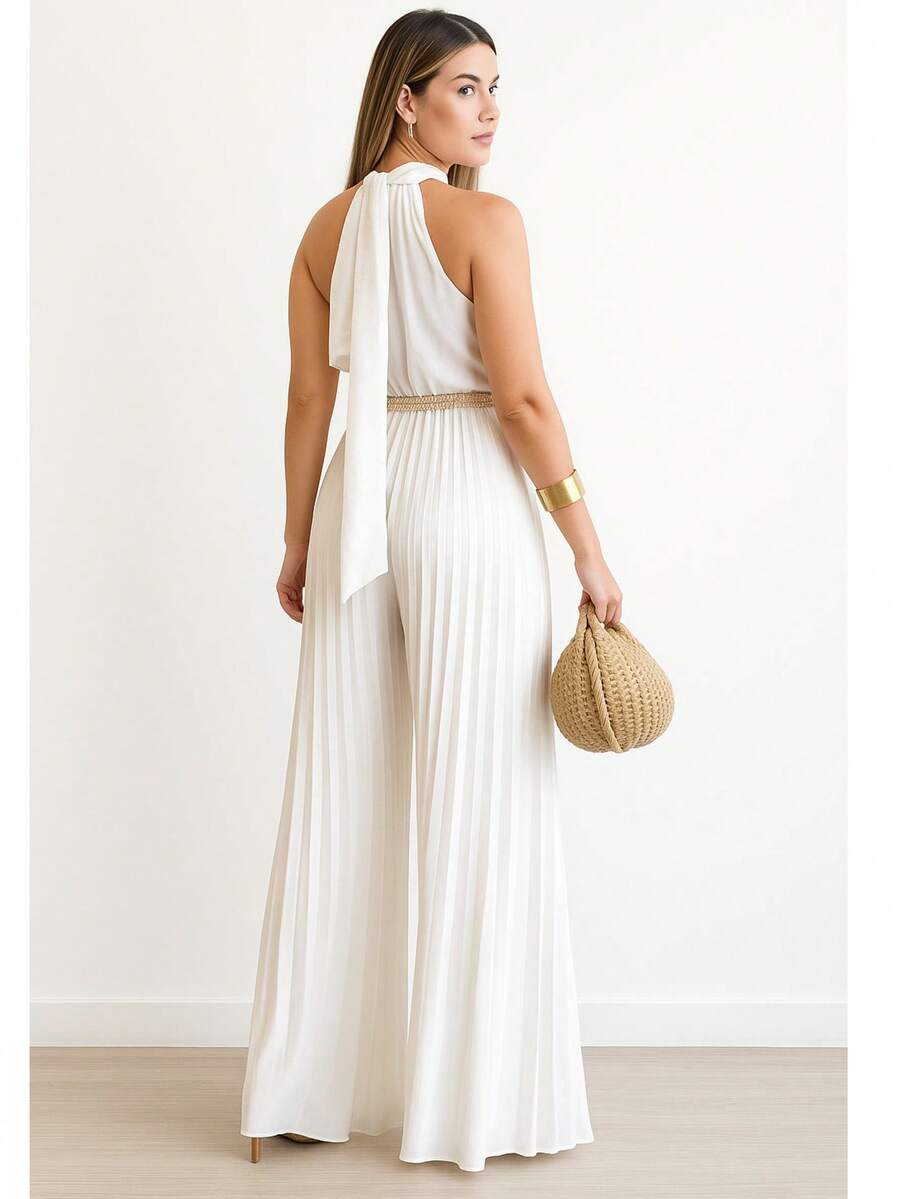 Women Jumpsuits - 白色 - 查看 1