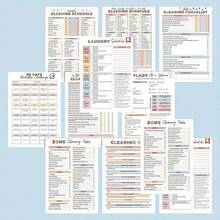 36-Page ADD Cleaning Planner A Comprehensive Home Maintenance Organization Checklist Covering Daily, Periodic, Monthly, And Yearly Tasks, Including A Chore Schedule, Quick Cleaning Tips, Seasonal Care, And Detailed Checklists On Durable Paper.