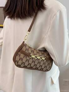 Minimalist Letter Pattern Women's Shoulder Bag, Suitable For Daily Commute And Travel - Multicolor - View 3