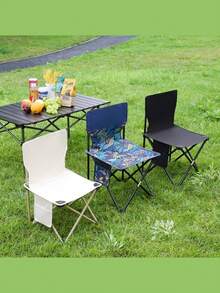 1 ultraleichter, tragbarer, faltbarer Klappstuhl mit Aufbewahrungstasche und Seitentaschen, mit Rückenlehne - für den Innen- und Außenbereich, Edelstahlrahmen, wasserdichter Oxford-Stoff-Sitz, schnelle Montage, perfekt für Camping, Strand, Picknicks, Angeln, Outdoor-Aktivitäten und Wandern, ideal für den Garten, Campingmöbel, tragbarer Sitz, Camping-Sofa