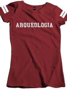 Women's Shirt Archaeology Profession Course Fac6 - Burgundy - View 8