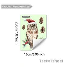 Christmas Wall Stickers Cute Owl Wall Stickers Glow In The Dark Holiday Decorations For Home