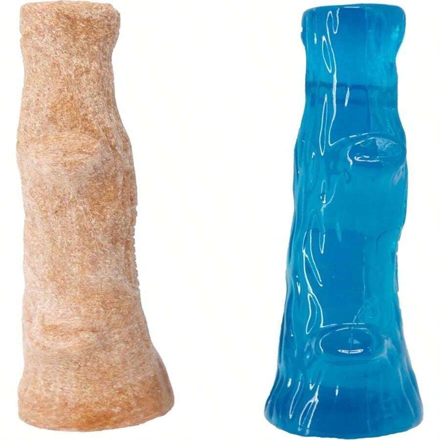 Outward Hound Dogwood Wood Durable Dog Chew Toys, Real Wood &Amp; Calming Hemp, 2-Pack, Medium - MàuG - Xem 1
