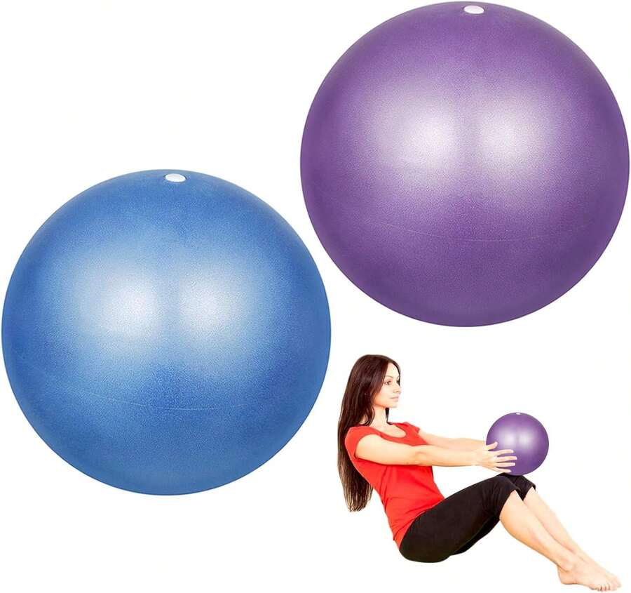 Pelota Pilates Pelota de Yoga 25 cm Paquete de 2 Pelota de Pilates Peque?a Mini Pelota para Yoga,Pilates,Ejercicio,Deportes de Interior,Fitness,Deporte Antideslizante Pilates Ball - albaricoque - Ver 1