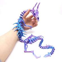 2026 New 3D Printed Articulated Bone Dragon Skeleton Model, Vintage Flexible Joints, Detailed Bone Texture, Collectible DIY Prop, Birthday/Easter/Holiday Gift, Decor, Toy - Multicolor - View 13