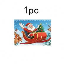 1 set/1 pieza/4 piezas/6 piezas Manteles individuales con estampado de trineo de renos navideños, manteles individuales rectangulares de poliéster lavables a máquina, protectores de mesa, manteles individuales termoaislantes, decoraciones de mesa de restaurante, suministros para fiestas, decoraciones navideñas que pueden regalarse