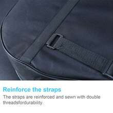 41" Guitar Bag With 5mm Thick Padding 600D Water Resistent Oxford Fabric Multi-Pocket Design Side Handle Adjustable Shoulder Straps Guitar Accessories - màu đen - Xem 7