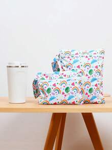 2 件装婴儿布尿布干湿袋旅行沙滩泳池袋防水储物袋迷你妈妈包